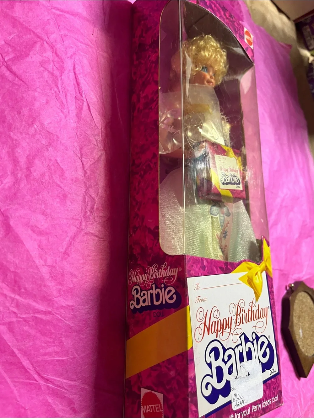 Mattel Happy Birthday Barbie in Pink Gift Box